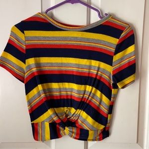 Striped crop top